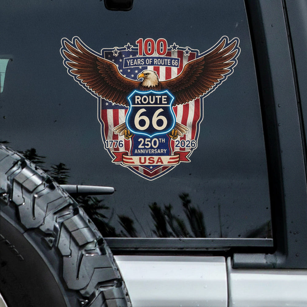 USA 250 Anniversary Window Decal Sticker – Patriotic America 250 Design