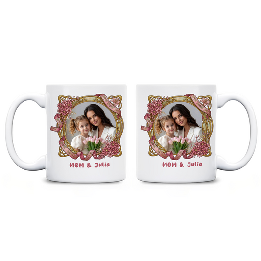 The Love Between a Mother & Daughters Is Forever - Meaningful Family Gift for Mom & Daughters - Personalized Mug