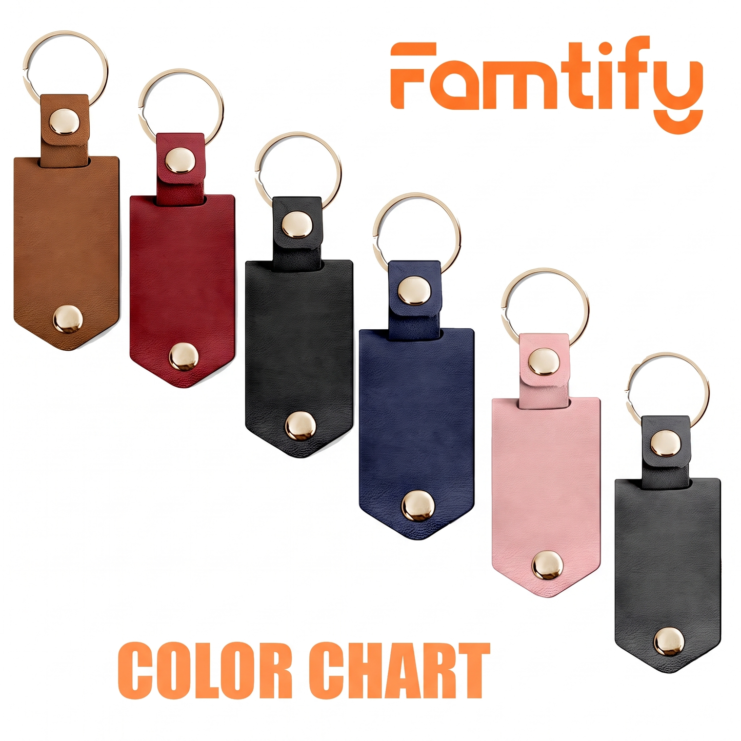 Personalized Leather Keychain for Dad – Custom Photo & Name Father’s Day Gift