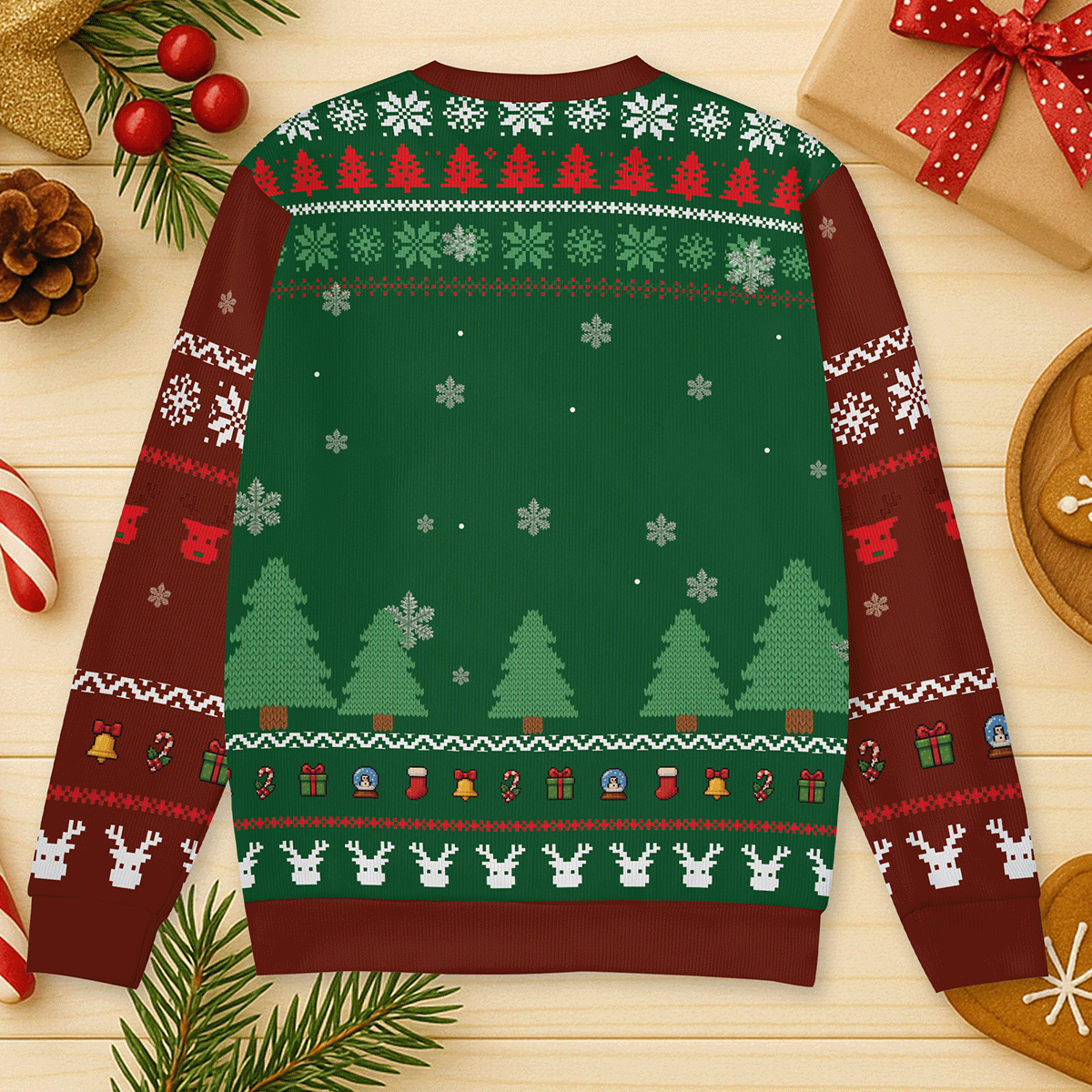 Elf Family Name Custom Face Sweater – Personalized Funny Christmas Ugly Sweater