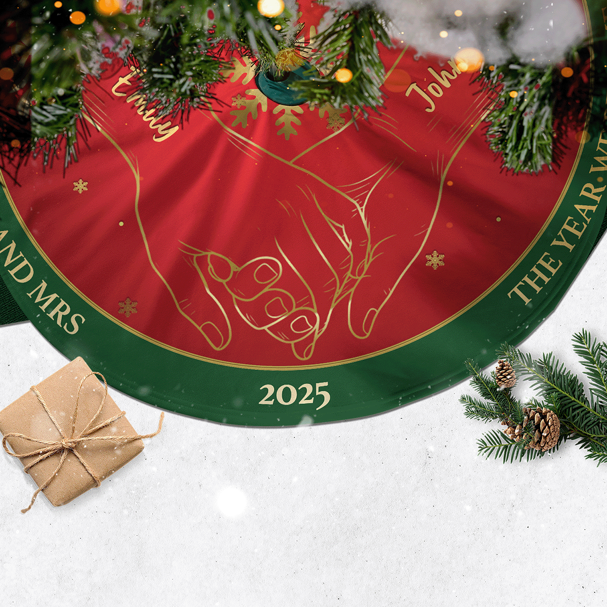 Personalized The Togetherness Christmas Tree Skirt