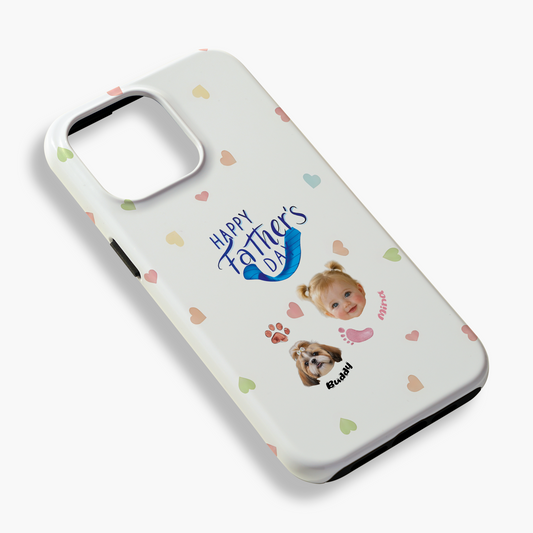 Personalized Phone Case for Dad - Custom Photo Kids & Pets Father's Day Gift