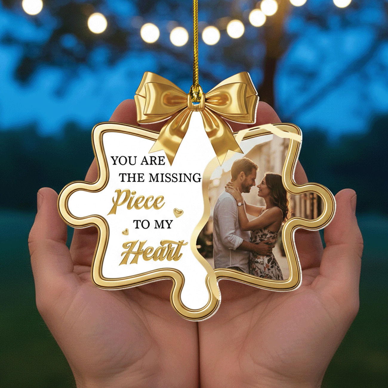 You Are My Piece - Personalized Photo Gift for Couple - Acrylic Suncatcher