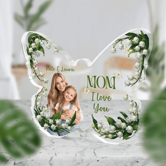Butterfly Memories - Personalized Acrylic Family Keepsake - Mother's Day Gift for Mom Plaque