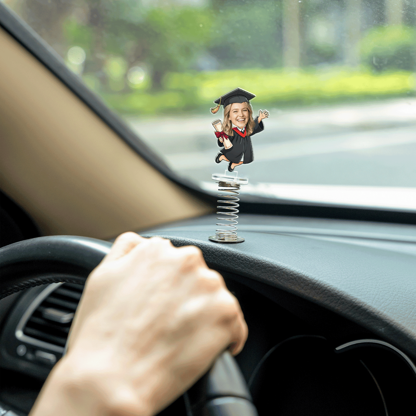 Personalized Graduation Drive Safe Car Standee – Custom Photo Acrylic Gift
