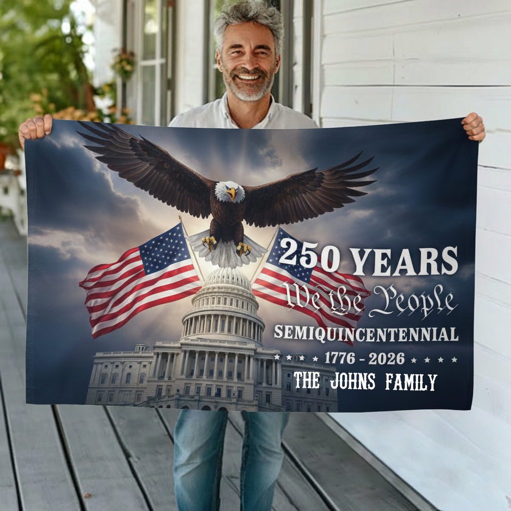 American Flag 250 Years Anniversary United States Semiquincentennial Double-Sided Flag