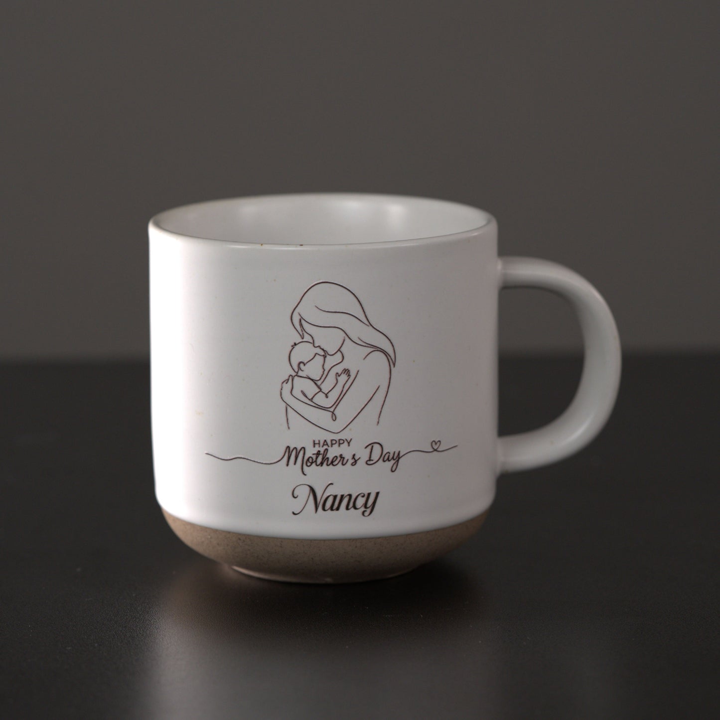 Personalized Ceramic Mug for Mom – Engraved with Love