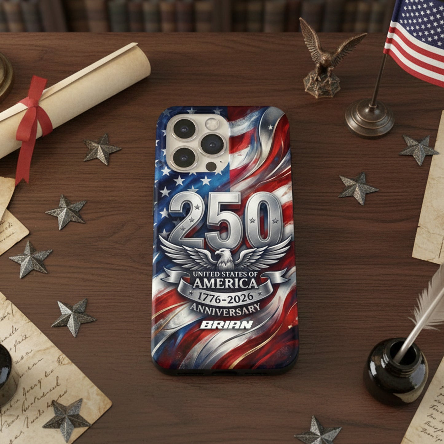 USA Eagles 250th Anniversary Semiquincentennial 1776-2026 Phone Case