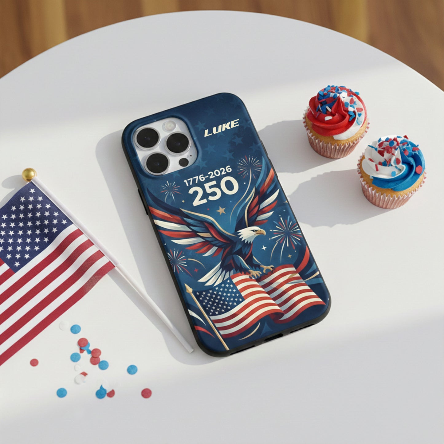 USA 250 Anniversary Eagle 1776-2026 Phone Case