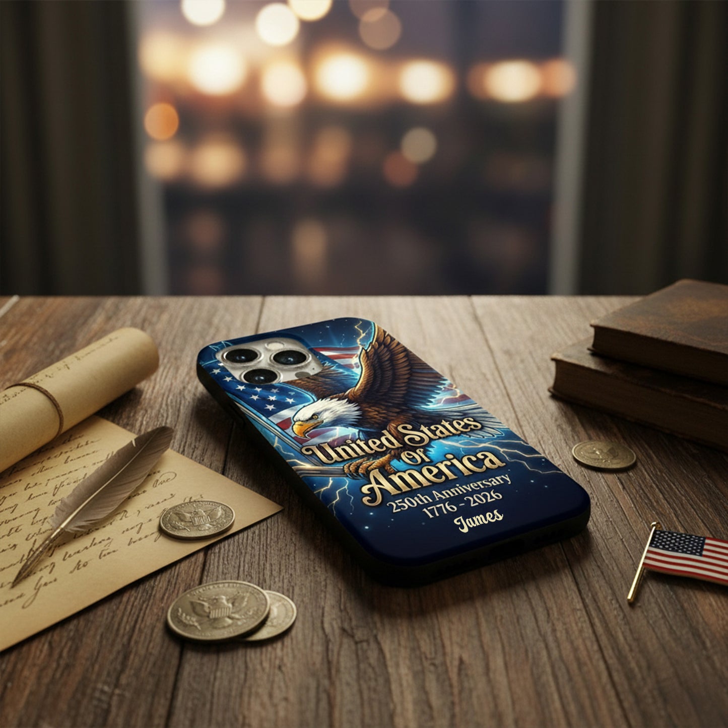 Personalized USA 250th Anniversary Phone Case