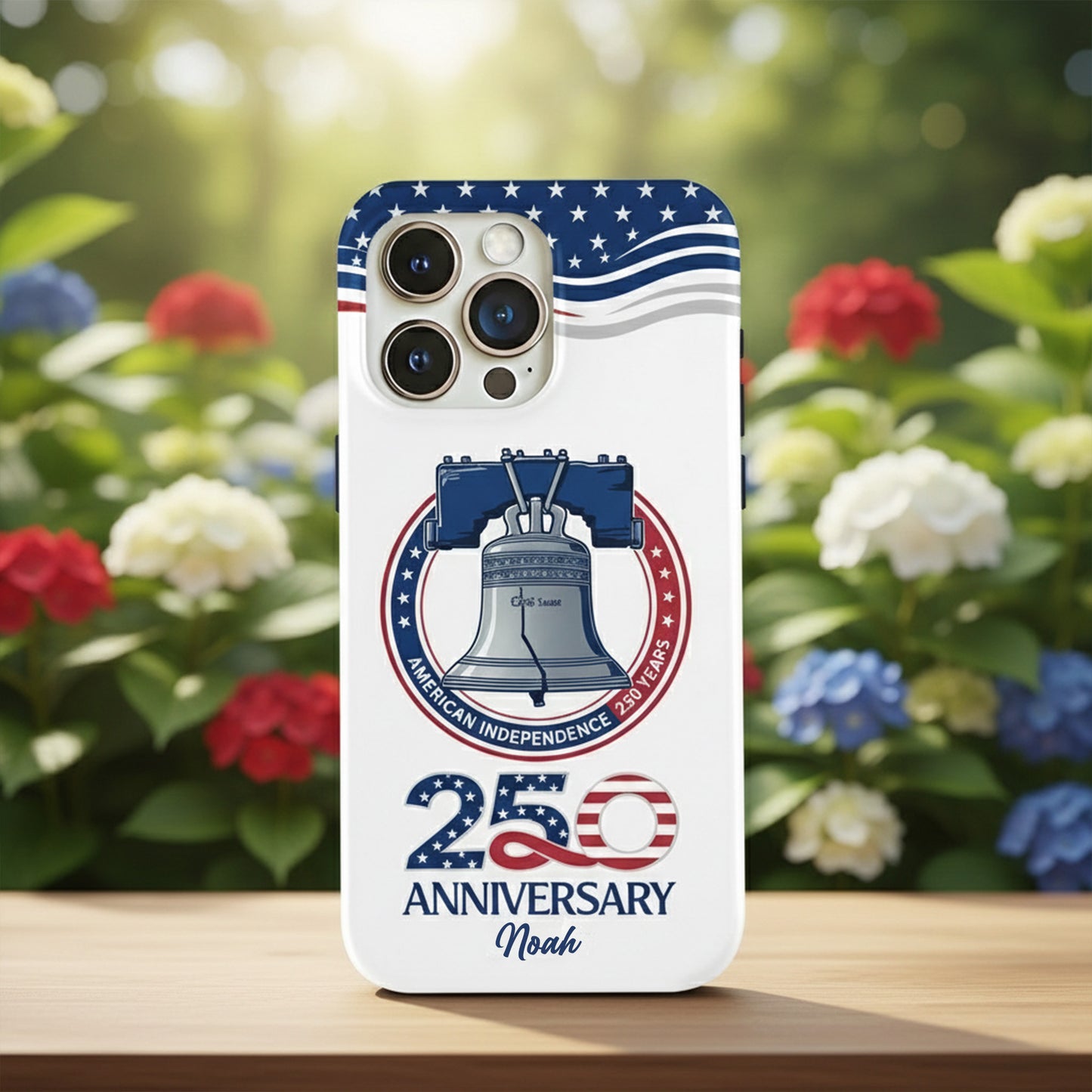 Custom Name American Pride Patriotic 250th Anniversary Eagle 1776–2026 Phone Case
