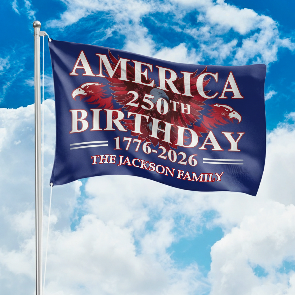 America 250th Birthday 250 Years Double-Sided Flag