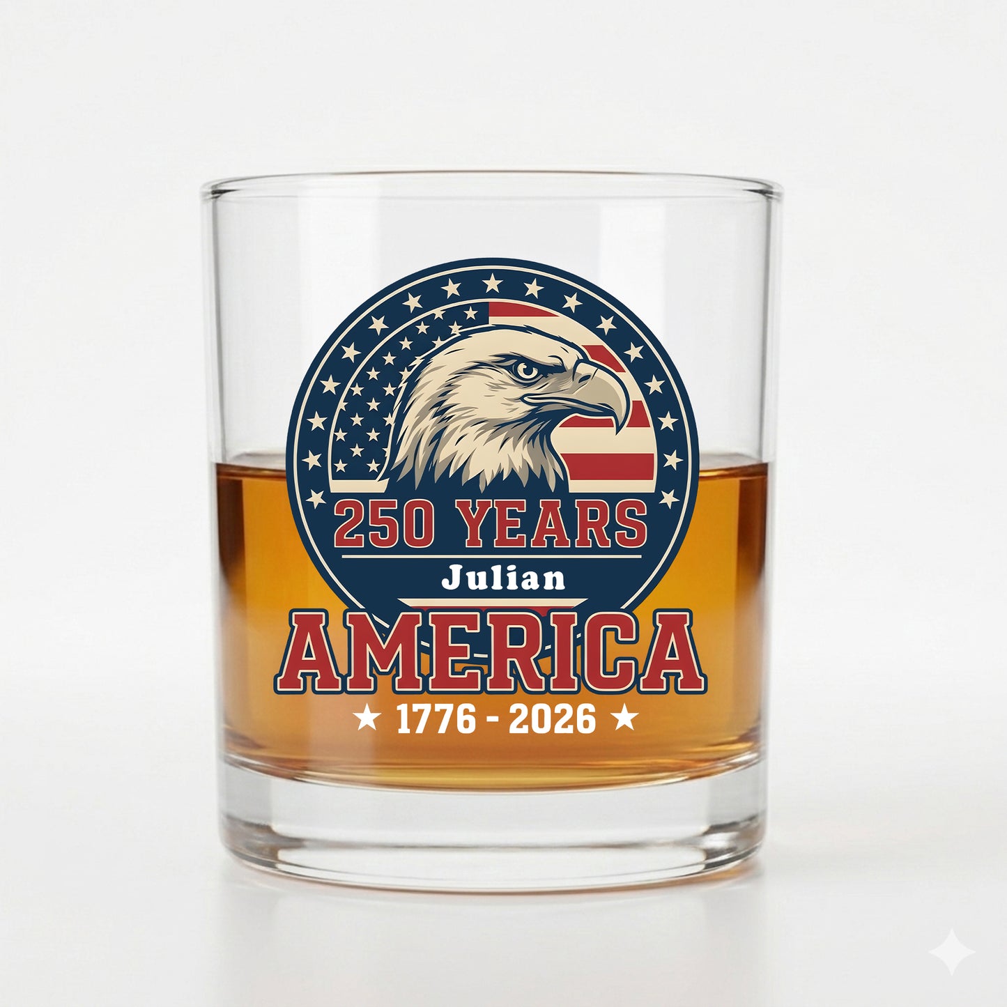 America 250 Years Whiskey Glass