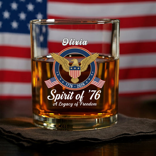 Celebrate 250th Anniversary United States Semiquincentennial Whiskey Glass