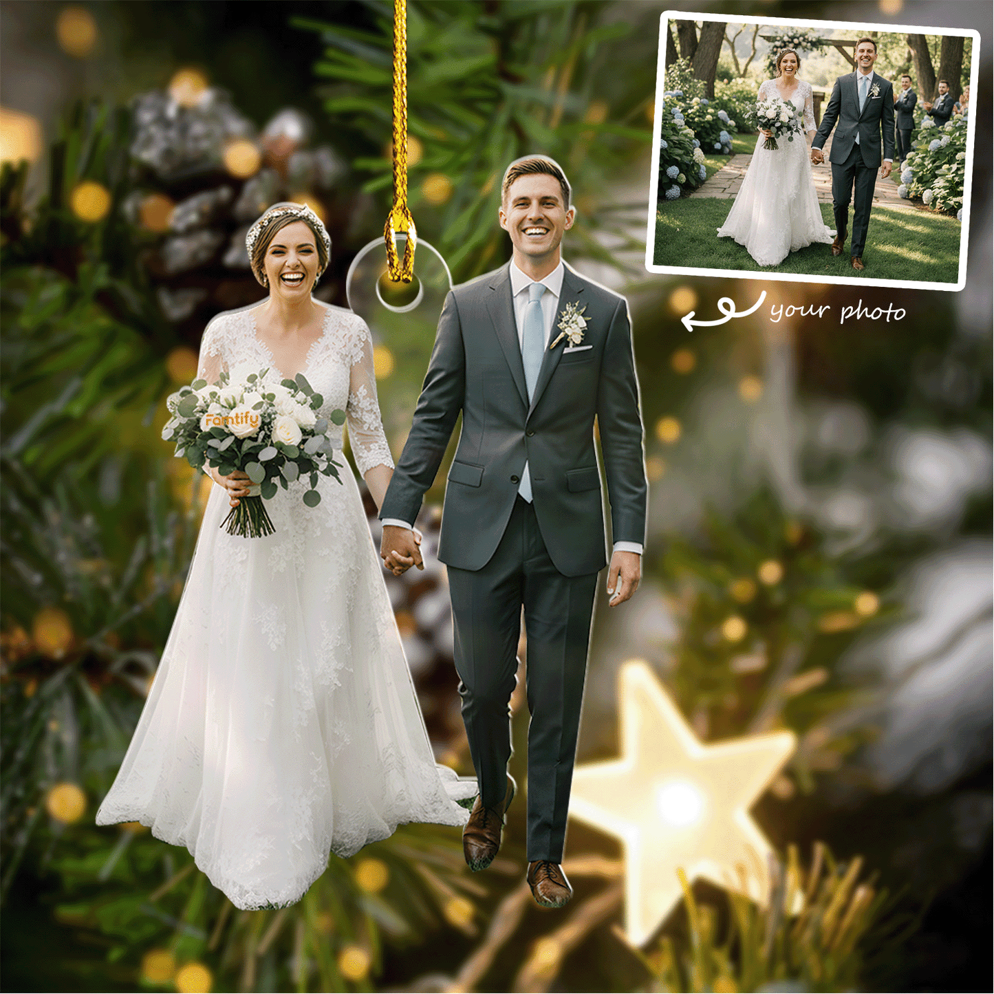 From Our First Kiss Till Our Last Breath – Personalized Couple Acrylic Ornament