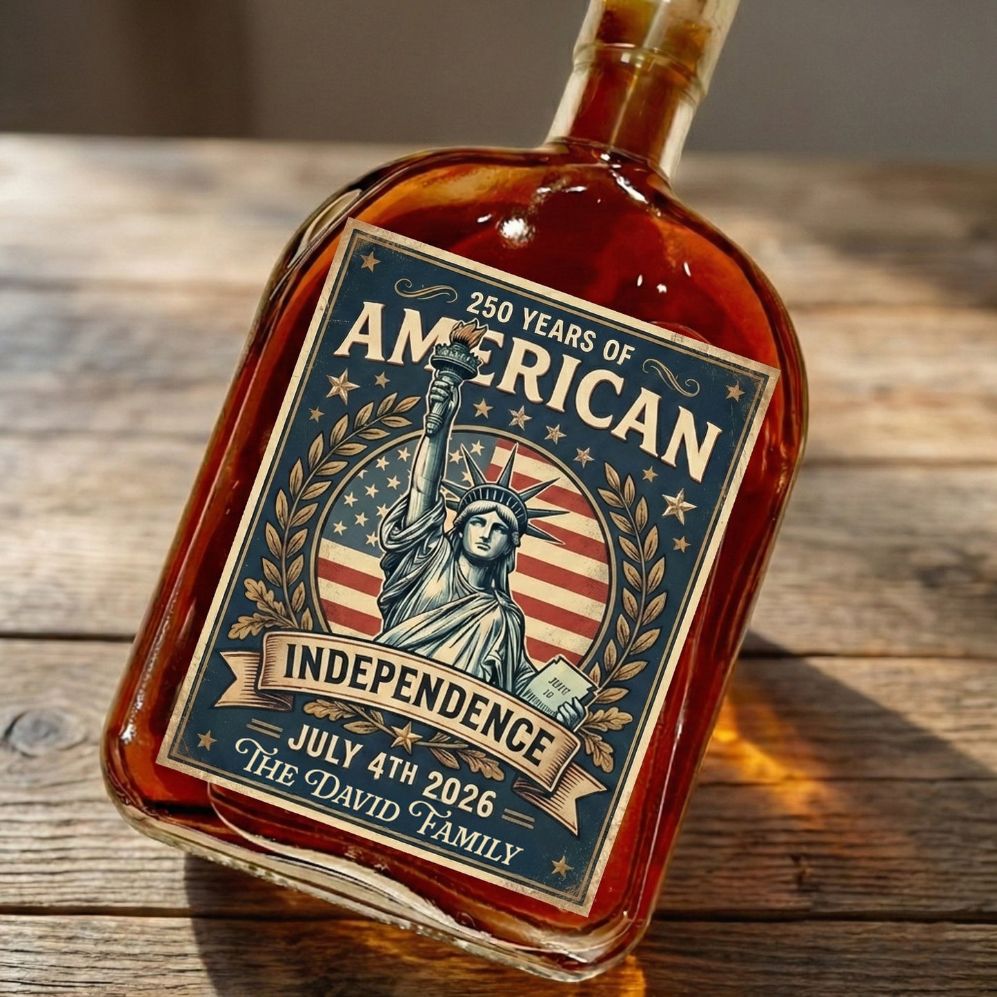 250 Years America 1776 - 2026 Whiskey Bottle