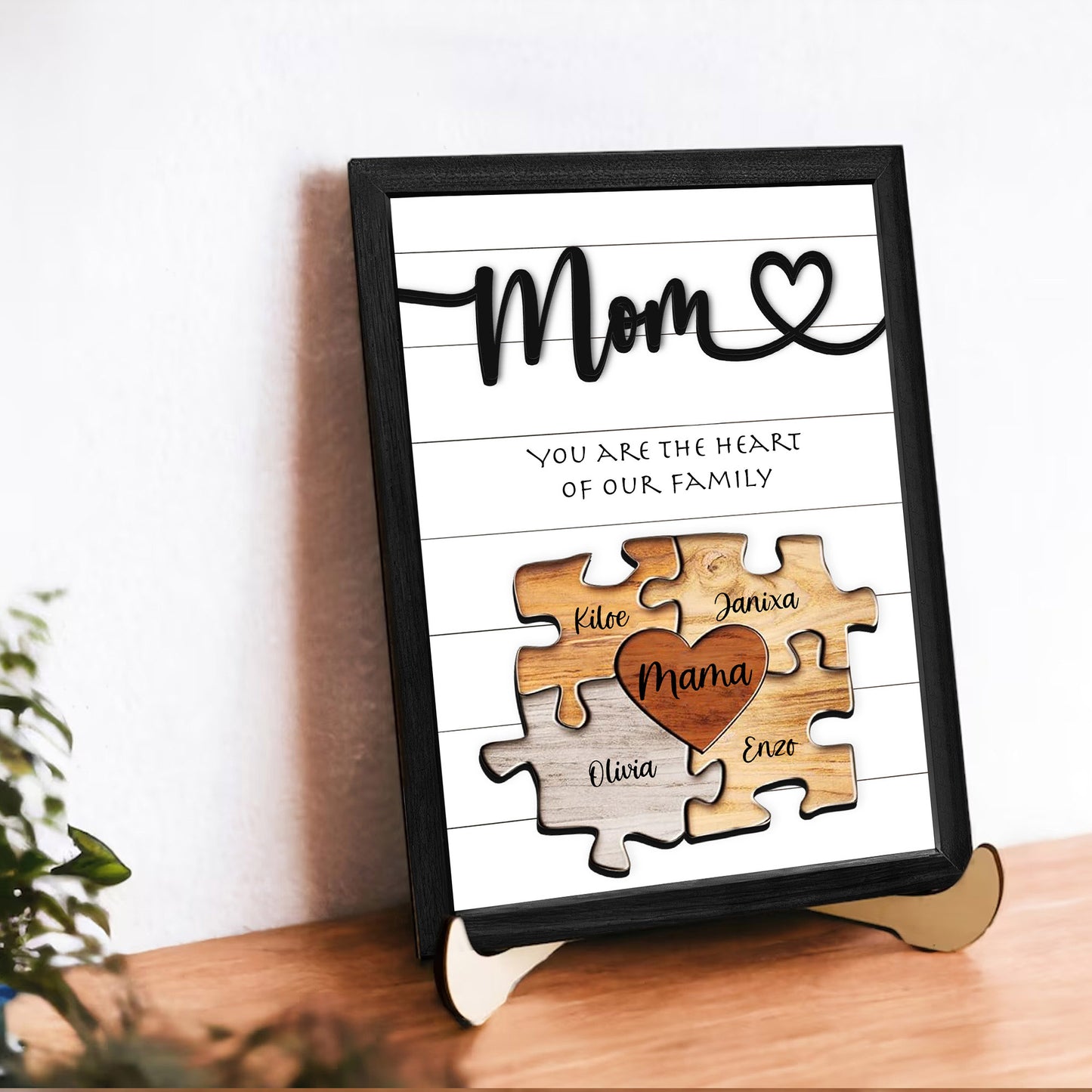 Personalized Mom Puzzle Sign – You Are the Piece That Holds Us Together