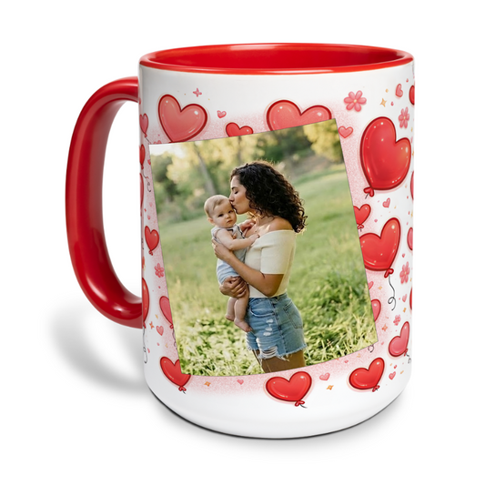 Best Mom Ever - Meaningful Mother's Day Gift for Mom - Personalized 3D Effect Accent Mug