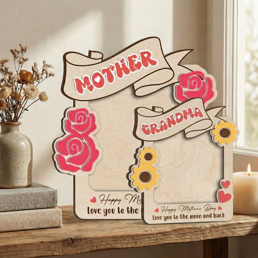 Best Mom Ever Photo Frame - Mother's Day Gift for Mom & Nana - Personalized Car Visor or Fridge Magnet Frame