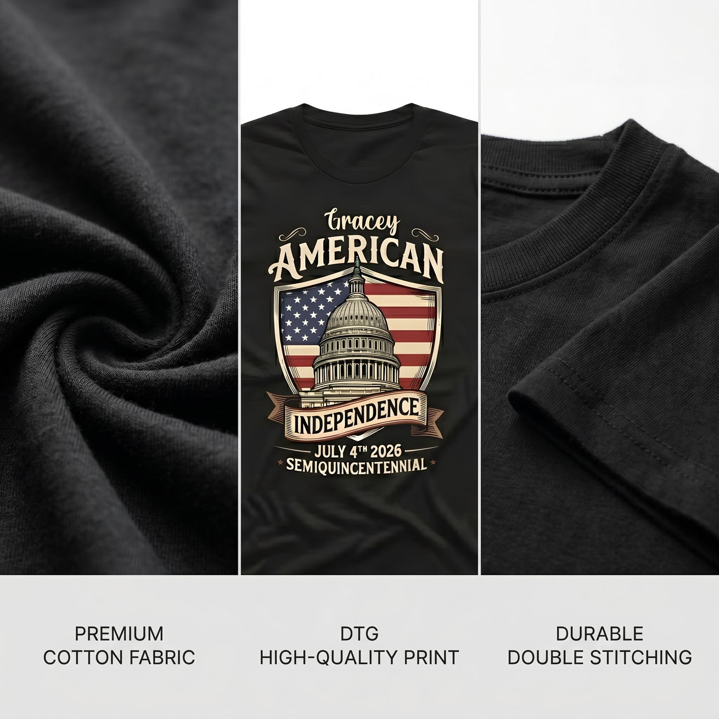 250 Years of America T-Shirt – Independence Day 2026 Semiquincentennial Patriotic Shirt