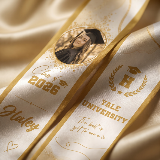 Personalized The Best Is Yet to Come Graduation Stole - Custom Name