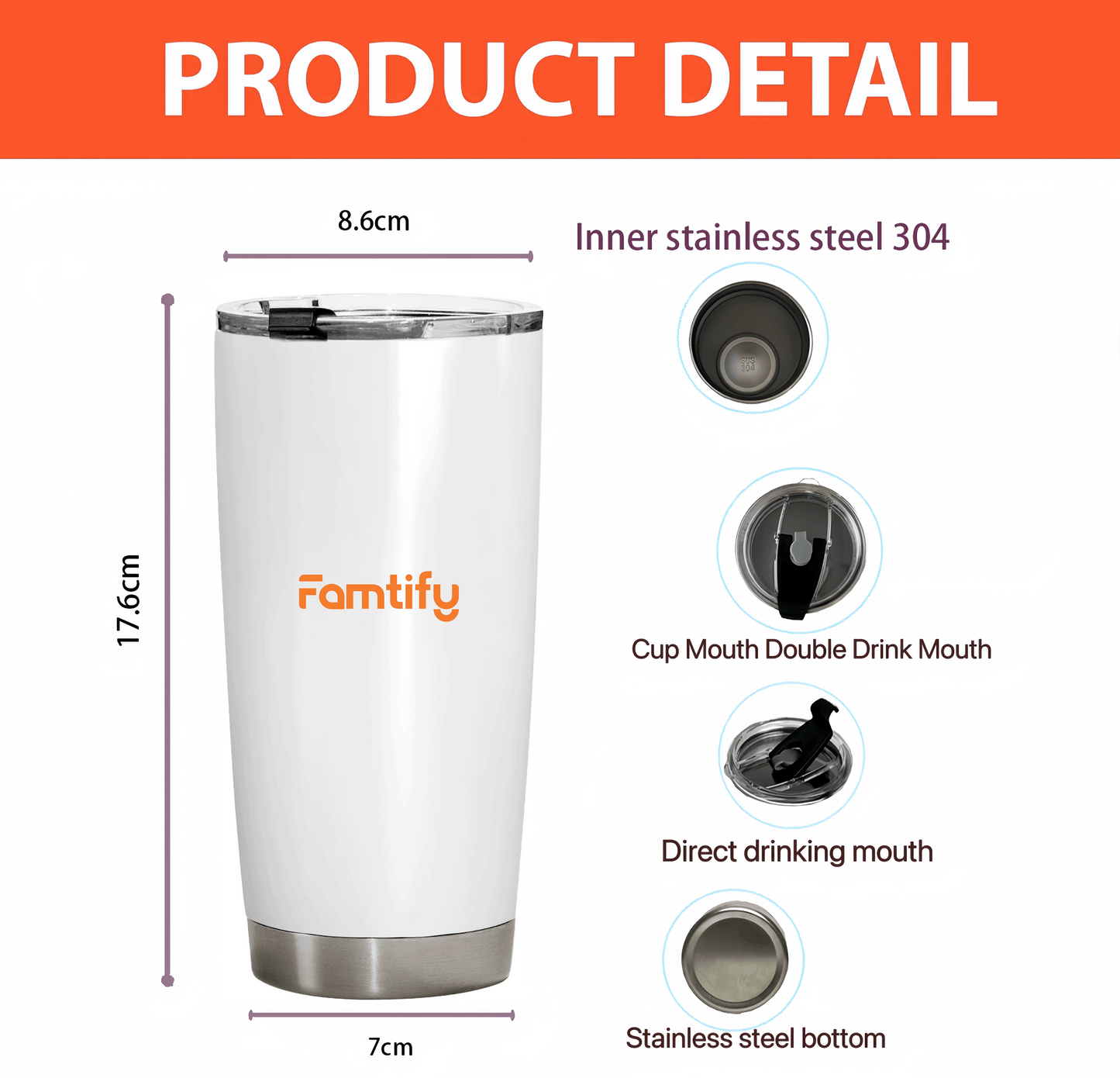 Personalized Mom Tumbler – Custom Photo Stainless Steel Cup for Mother