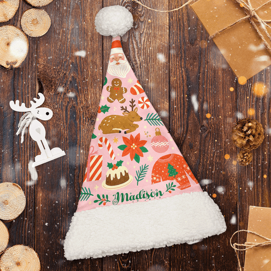 Personalized Cozy Christmas Icons Pattern Christmas hat, view 2