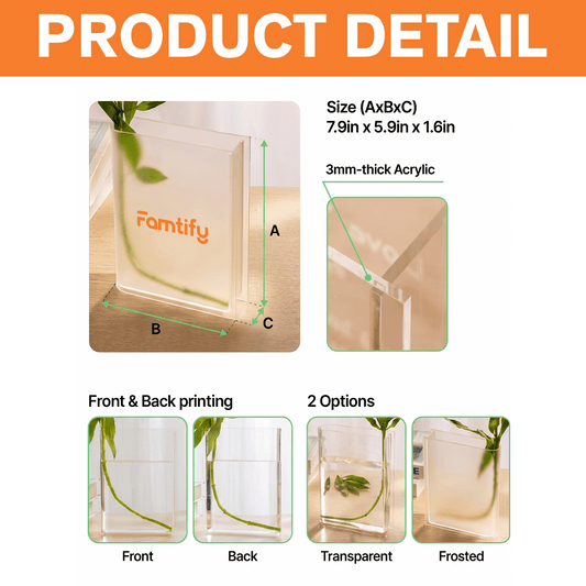 Personalized Graduation Bookshelf Acrylic Book Vase, Custom Name Graduation Flower Vase