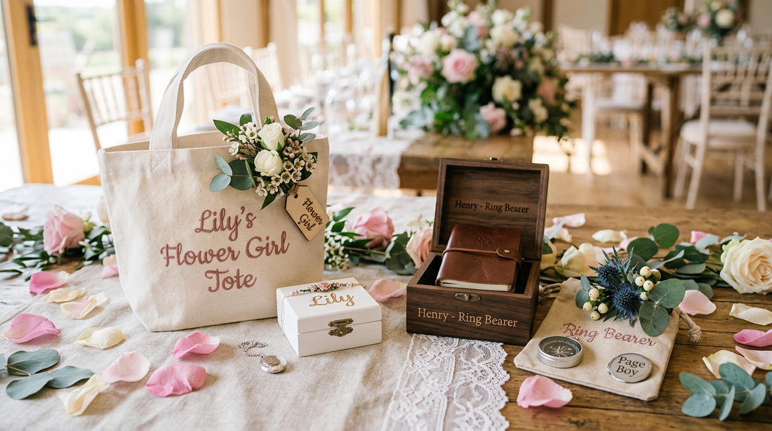 Personalized flower girl and ring bearer gifts