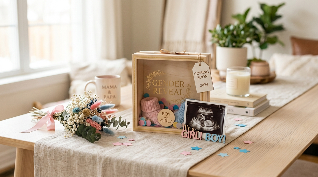 Gender reveal keepsake gift ideas