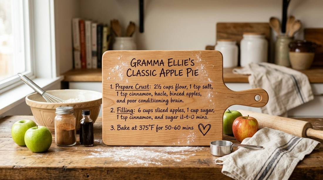 Custom family recipe keepsake