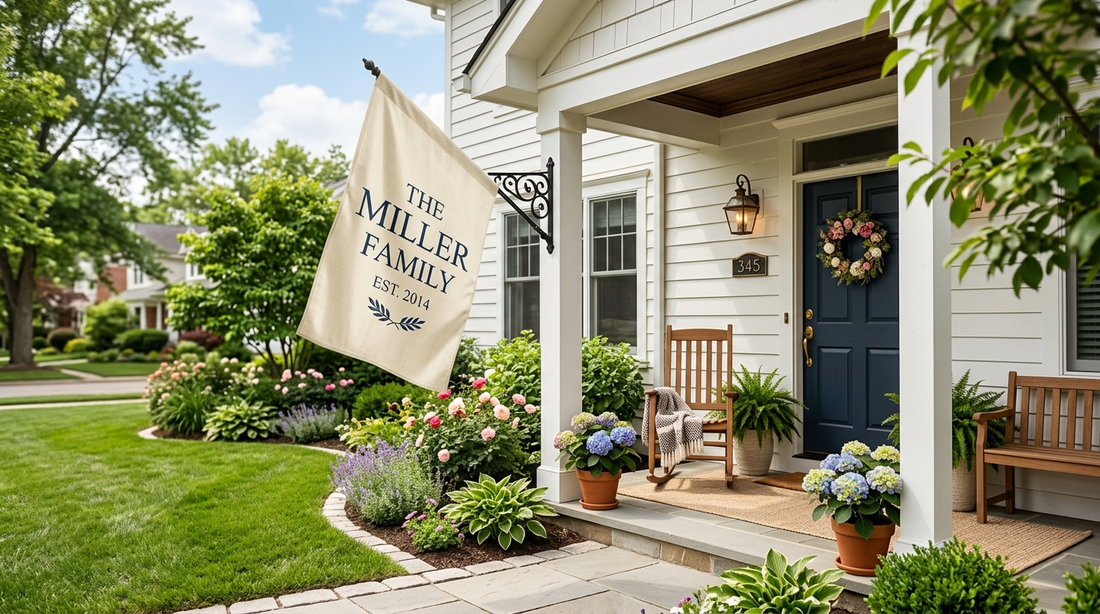 How to hang a house flag