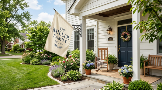 How to hang a house flag