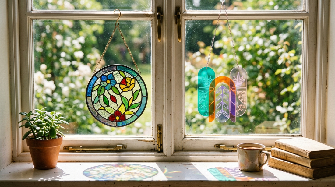 Acrylic vs glass suncatchers