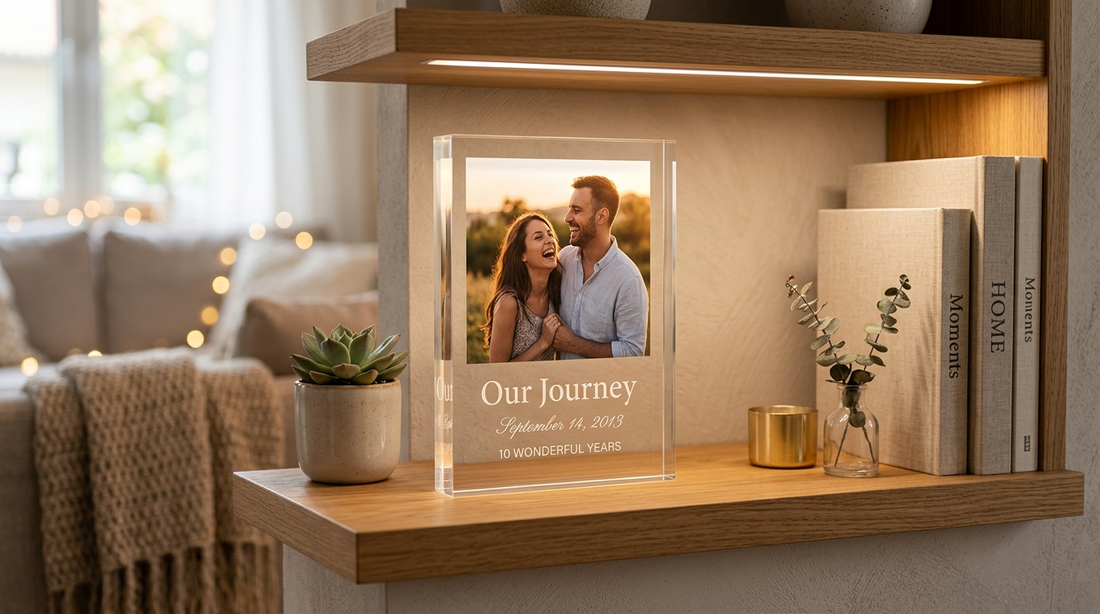 Acrylic anniversary keepsake gift