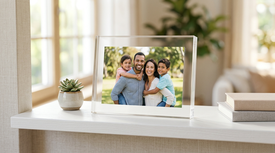 Acrylic photo frame keepsake