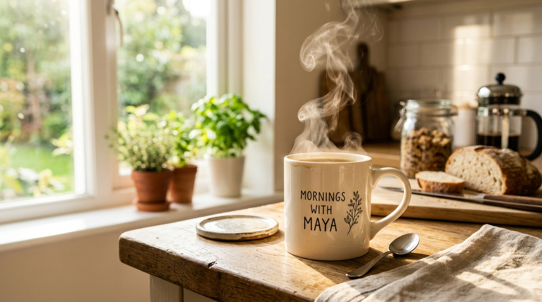 Personalized photo coffee mug