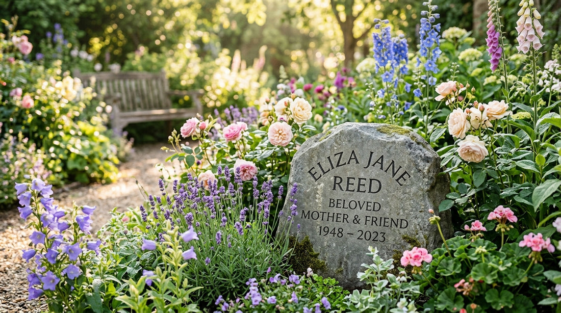 Personalized memorial garden stone