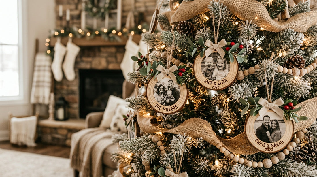 Personalized wooden Christmas ornaments