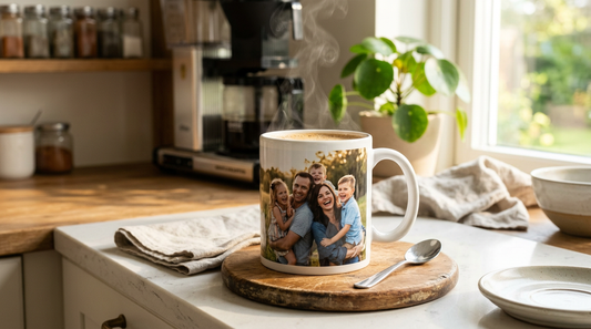 Custom ceramic photo mug