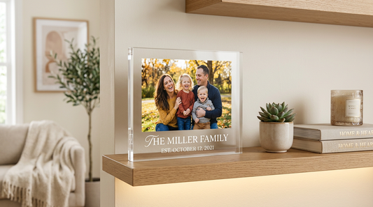 Custom acrylic photo plaque gift