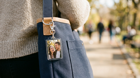 Personalized photo keychain