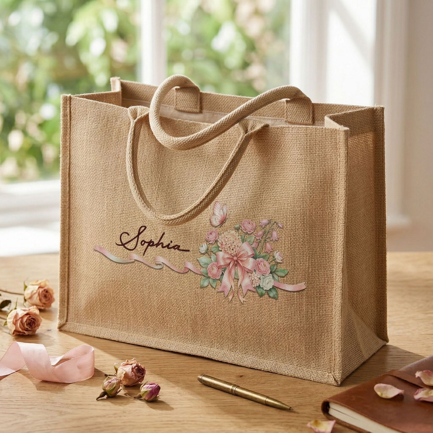 Linen Handbag