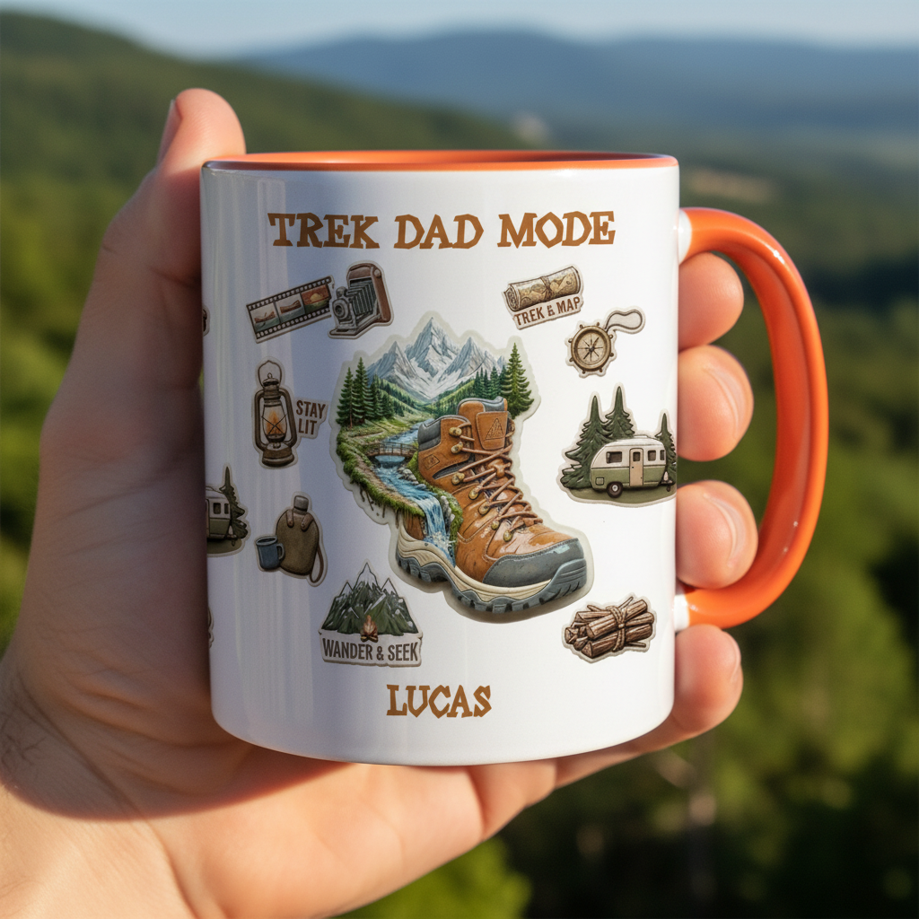 Personalized Dad Mug – Trek Dad Mode Custom Name Coffee Mug
