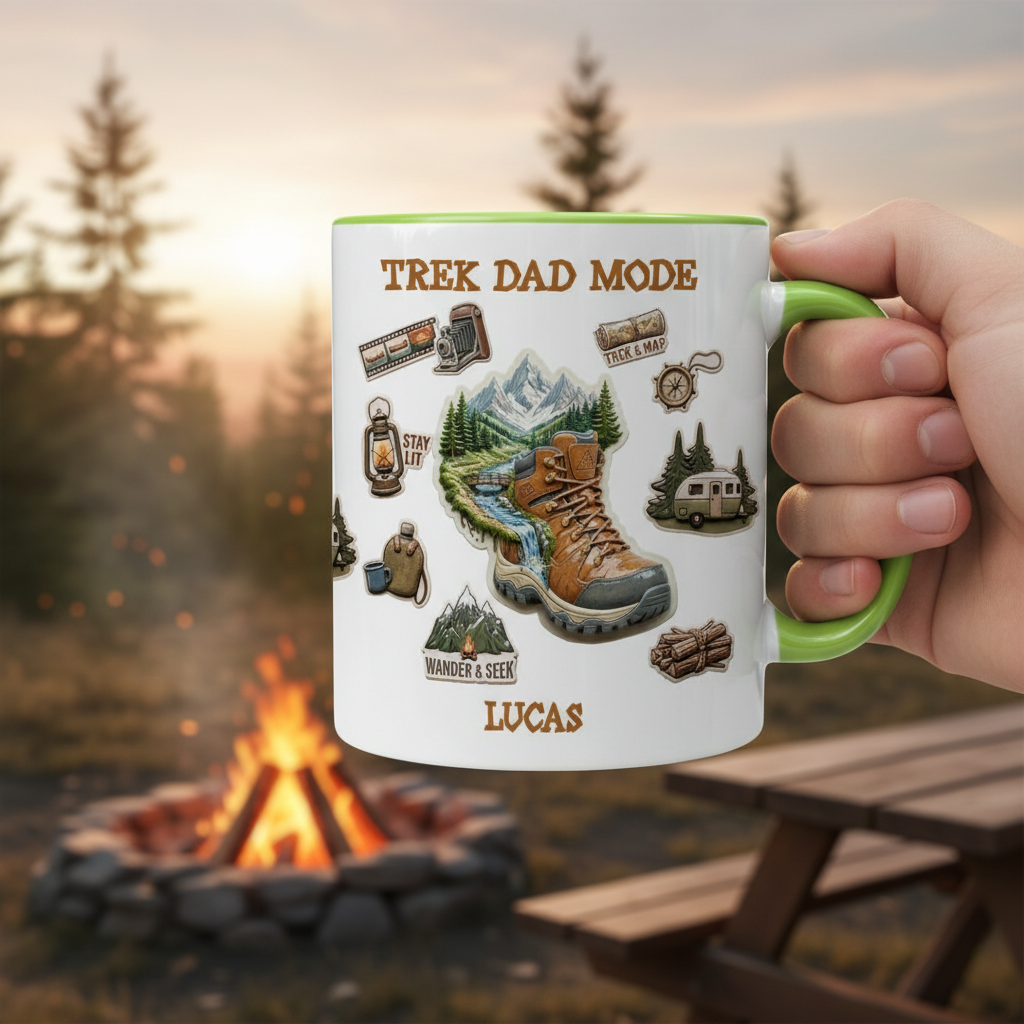 Personalized Dad Mug – Trek Dad Mode Custom Name Coffee Mug