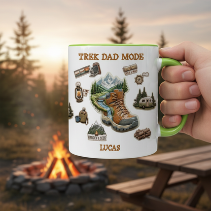 Personalized Dad Mug – Trek Dad Mode Custom Name Coffee Mug