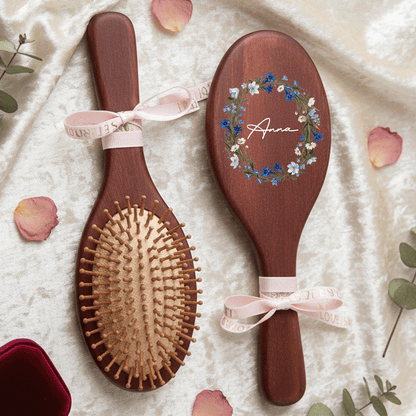 Custom Hand-Painted Hair Brushes – Thoughtful Mother’s Day Gift for Mom