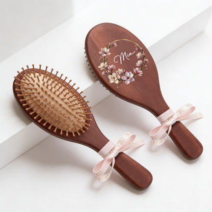 Custom Hand-Painted Hair Brushes – Thoughtful Mother’s Day Gift for Mom