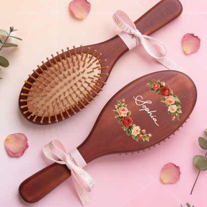Custom Hand-Painted Hair Brushes – Thoughtful Mother’s Day Gift for Mom