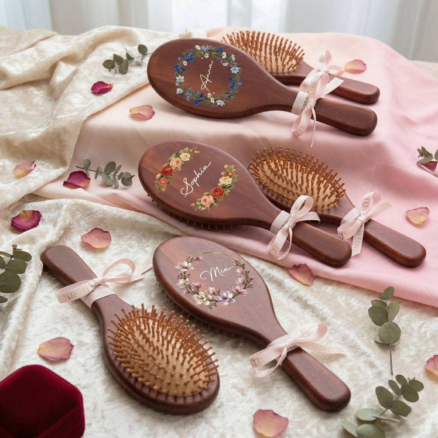 Custom Hand-Painted Hair Brushes – Thoughtful Mother’s Day Gift for Mom
